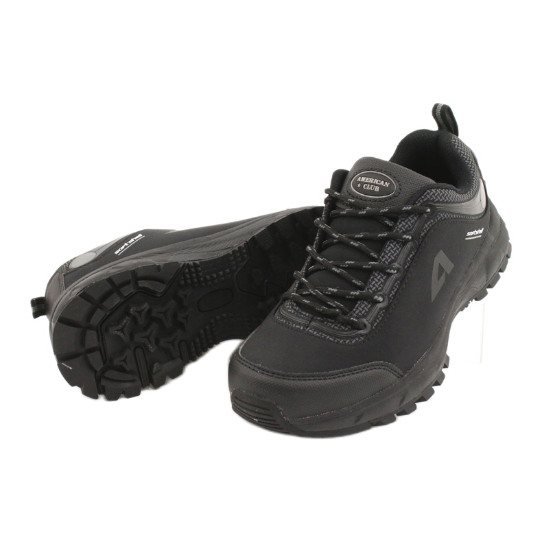 American Club Amerikanska sportskor vattentäta mjuka skal HL04 / 20 svart grå 3