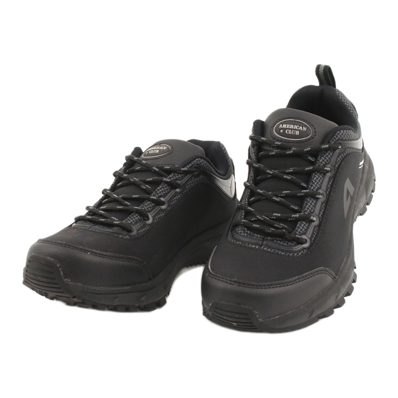 American Club Amerikanska sportskor vattentäta mjuka skal HL04 / 20 svart grå 2
