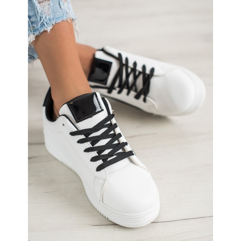 SHELOVET Trendiga sportskor vit 1