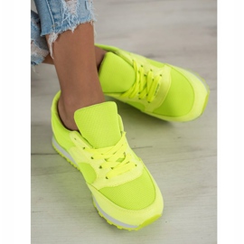 Ideal Shoes Neon sportskor gul 1