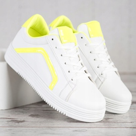 SHELOVET Trendiga sportskor vit 2