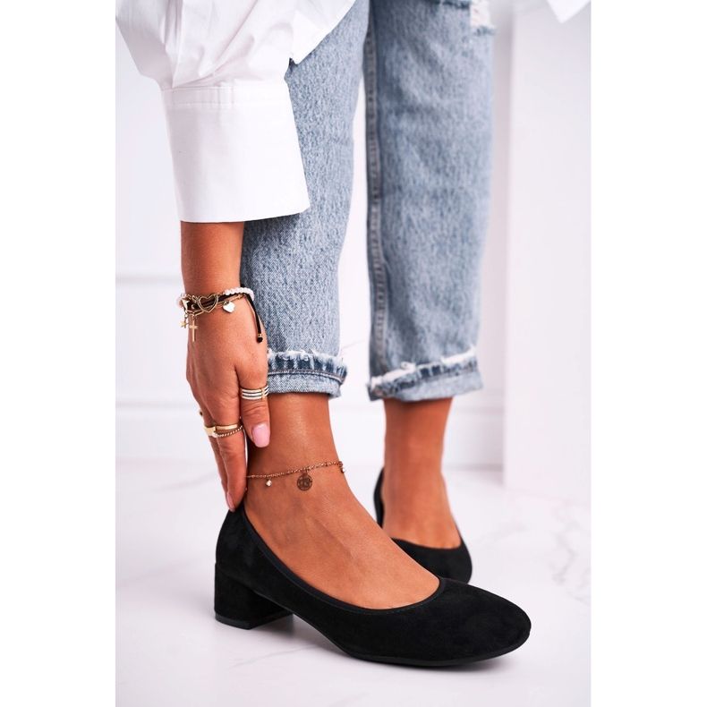 Dampumps S.Barski mocka svart Milon 1