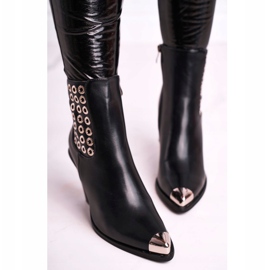 FS1 Kvinnors höga stövlar Steel Toe Black Only Time svart 2