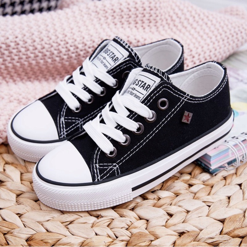 Barnskor Sneakers Big Star Black FF374206 vit svart 1