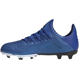 Adidas X 19.1 Fg Jr blå fotbollsskor EG7164 1