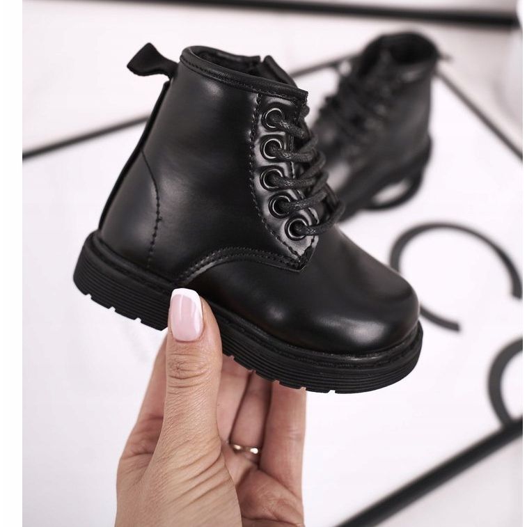 FRROCK Black Ammy Black Warm Boots för barn svart 1