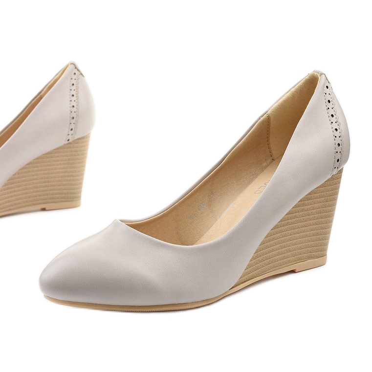 Grå pumpar på kilen Affore 1