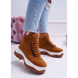 SEA Vandringsskor Dam Trappers Camel Greem brun 1