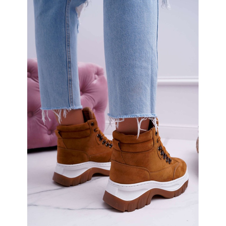 SEA Vandringsskor Dam Trappers Camel Greem brun 2