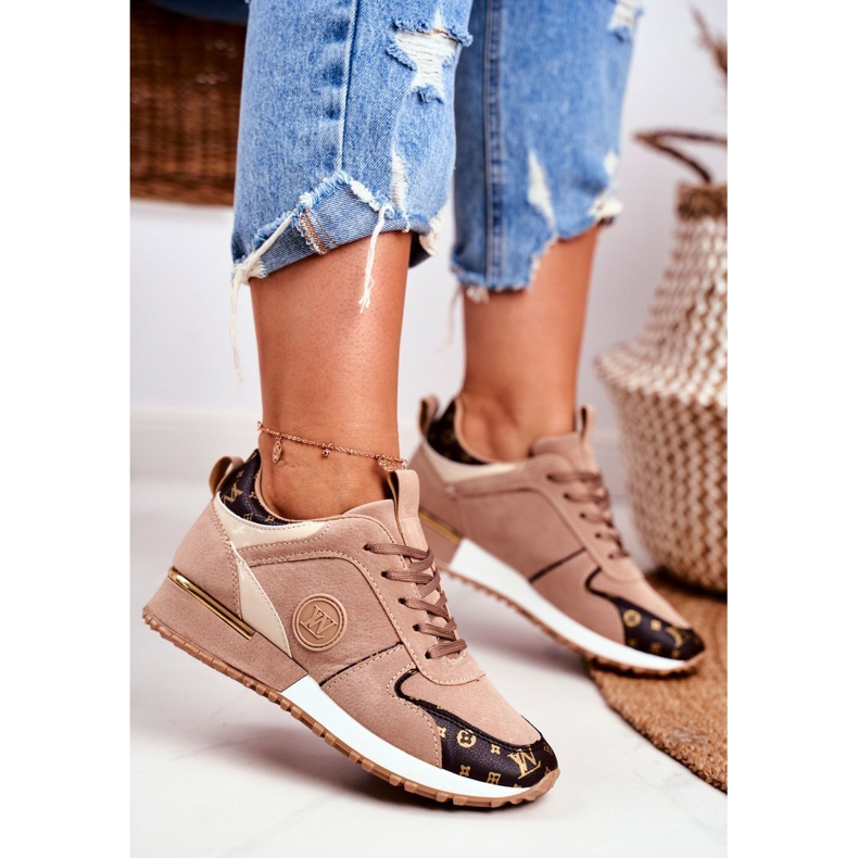 Kvinnors sportskor Beige Golden Clementine Elements brun gyllene 1