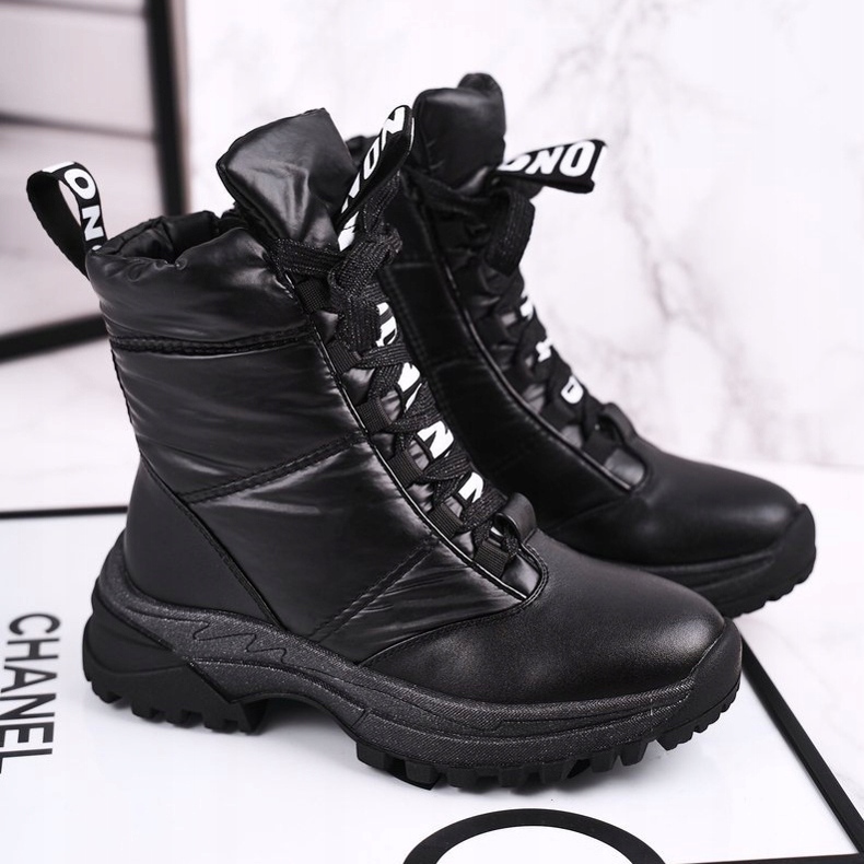 Apawwa Barnpälsisolerade snöstövlar Black Grantes svart 2