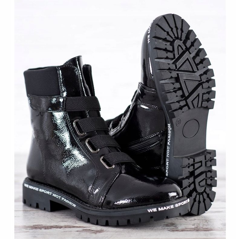 Goodin Lackerade arbetare med suddgummi svart 2