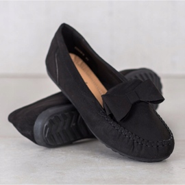 Fama Loafers Med En Rosett svart 1