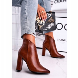 Marquiiz Kvinnors stövlar på hög klack kamel stiger upp brun 1