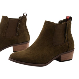 Kaki platta stövlar Nilanda isolerade stövlar brun 1