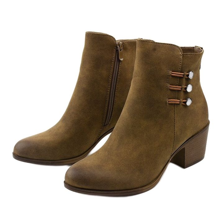 Kaki stövletter i mocka på Keenshaper -stolpen grön 2