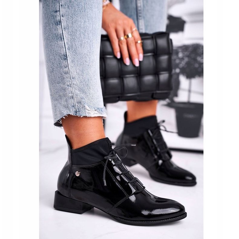 Damstövlar Läder Maciejka Svart 04744-01 1