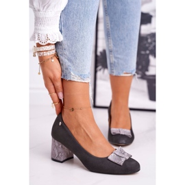 Dampumps Maciejka mocka grafit 3356A-43 / 00-1 mångfärgad 1