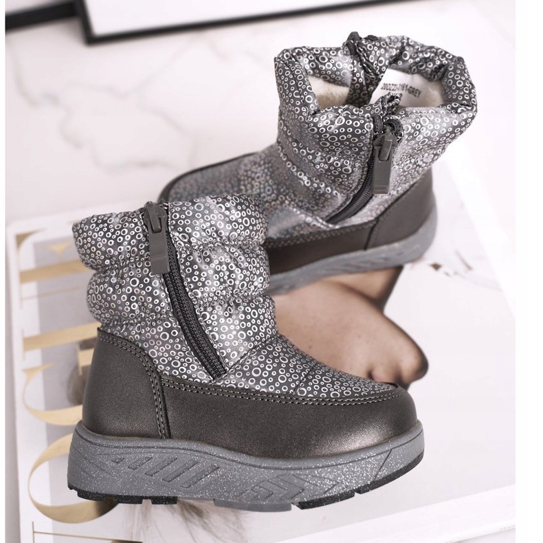 EVE Barnullens varma snöskor Grå Cruella 1