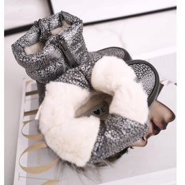 EVE Barnullens varma snöskor Grå Cruella 2