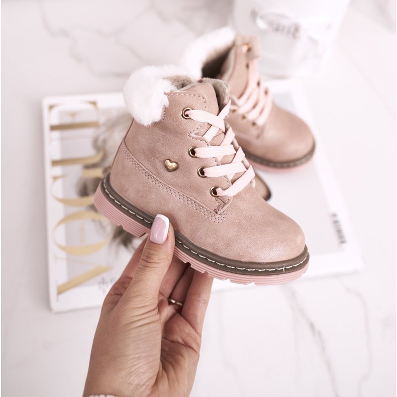 EVE Barns Warm Trappers stövlar Rosa Maestro 2