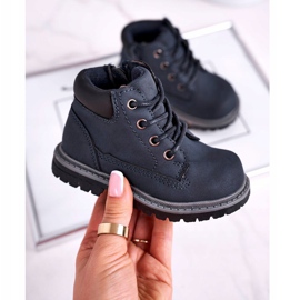 Apawwa Barn pojkars vandringsskor marinblå Moa 2