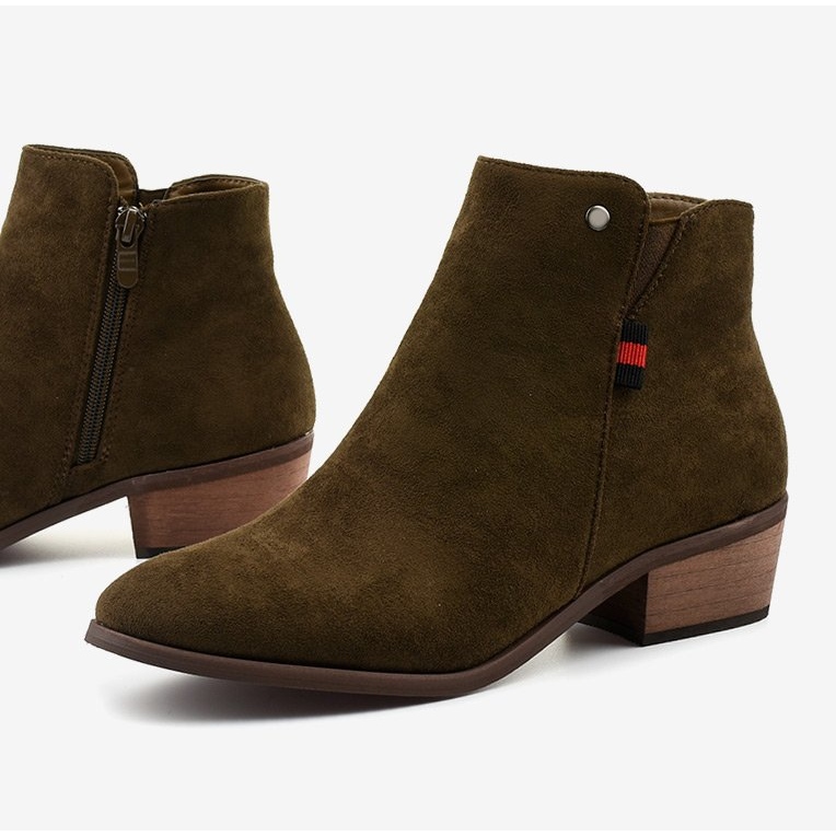 Bruna platta stövlar 20Y8039-6 1