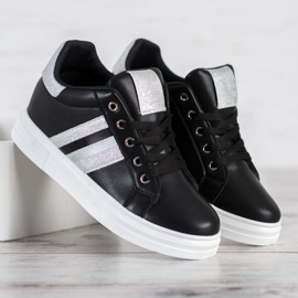 SHELOVET Sportskor på en kil svart 1