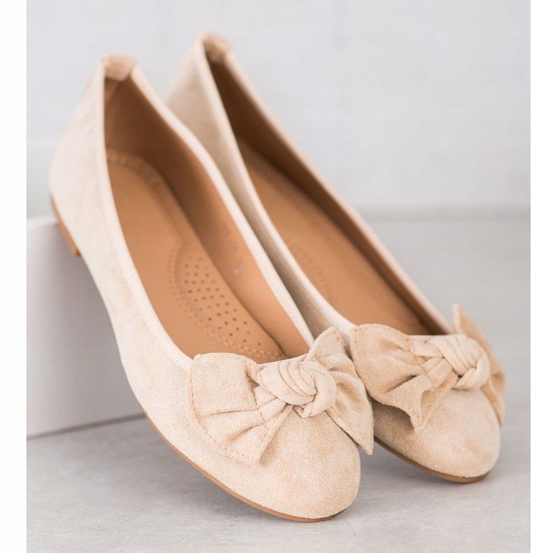 Sixth Sense Ballerina Med En Rosett beige 2