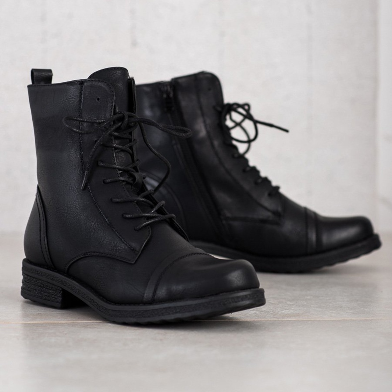 SDS Snörda arbetare svart 1