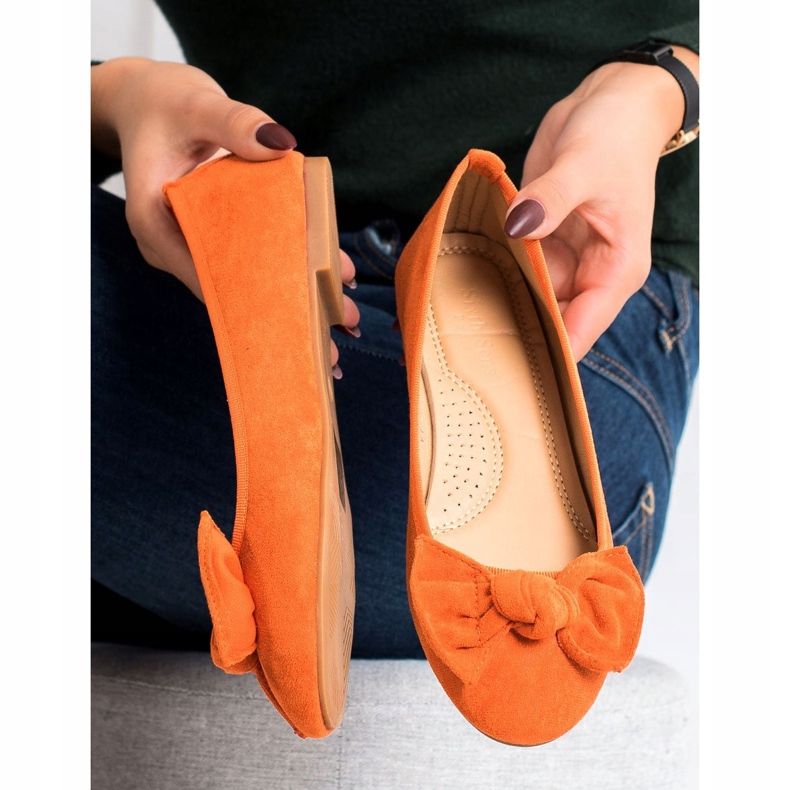 Sixth Sense Ballerina Med En Rosett orange 1