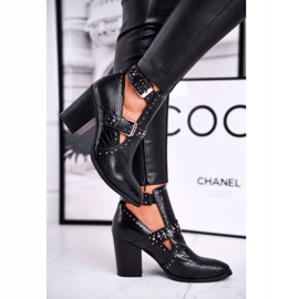 FRSS Damskor med Croco Cut-outs Black Aria svart 2