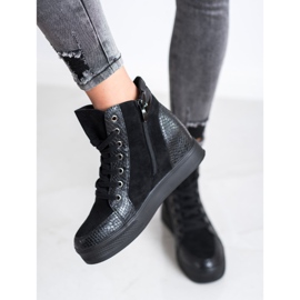 Bestelle Bekväma kilskor svart 1