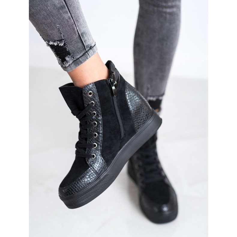 Bestelle Bekväma kilskor svart 1