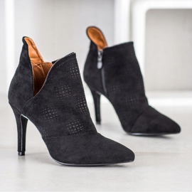 Bella Paris Snygga skor på en hög klack svart 1