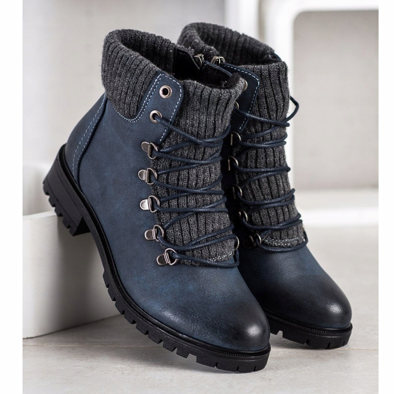 Filippo Snygga Trappers marinblå blå 1