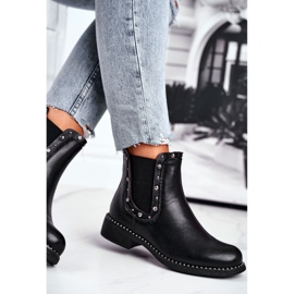 Kvinnors svarta stövlar Jodhpur -stövlar Visible 1