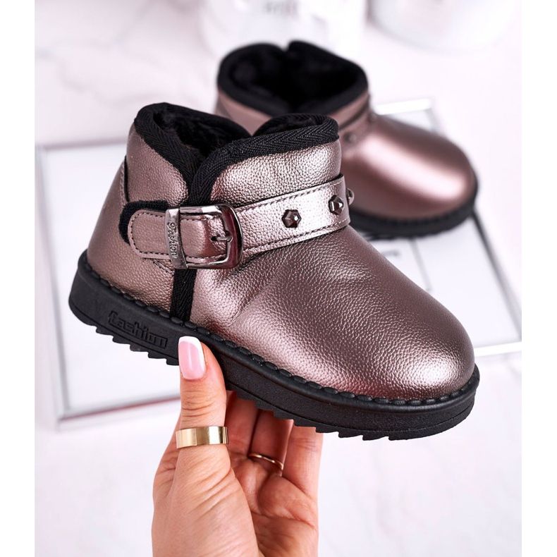 Apawwa Varma barnsnöstövlar Jinnie grå mångfärgad 1