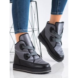 SHELOVET Trendiga snöskor grå 1