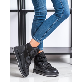 SHELOVET Trendiga snöskor svart 1