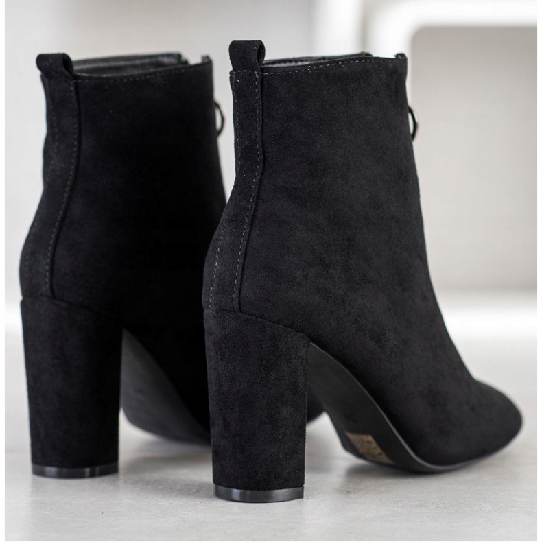 WELLSPRING Stövlar med dekorativ dragkedja svart 1