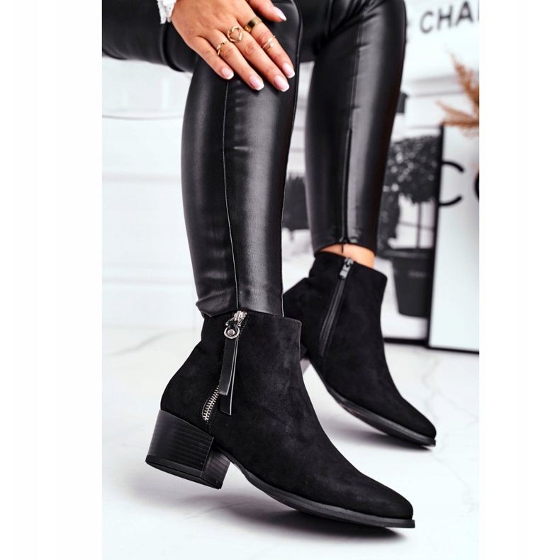 EVE Diskret svartisolerade höga klackar för kvinnor 2