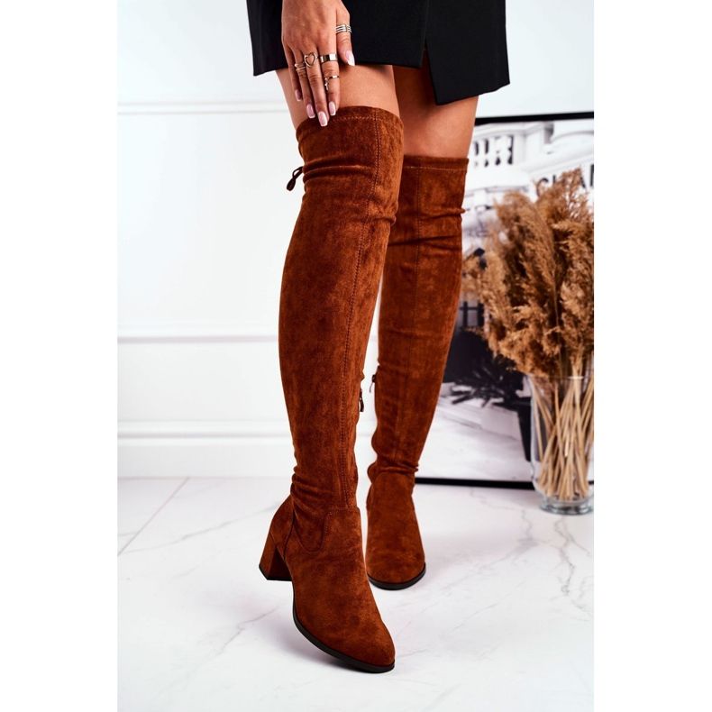 Damskor Sergio Leone lycra camel KZ281 brun mångfärgad 1