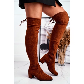 Damskor Sergio Leone lycra camel KZ281 brun mångfärgad 2