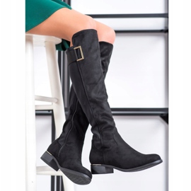 Evento Stövlar med dekorativt bälte svart 1