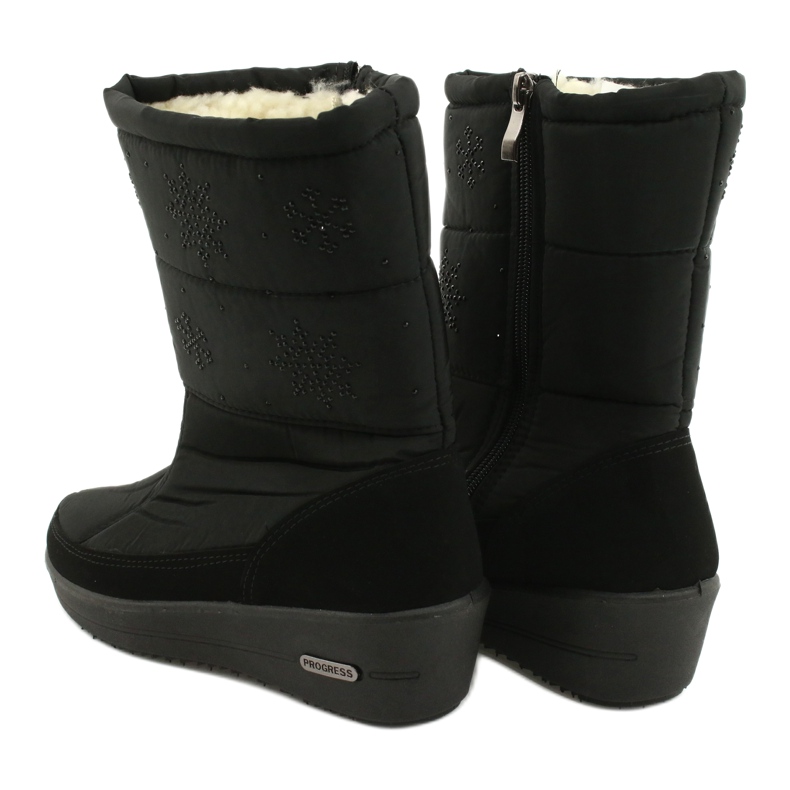 Light Fur Snow Boots Progress 20-01 svart 4