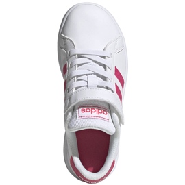 Adidas Grand Court C barnskor vit-rosa EG3811 1