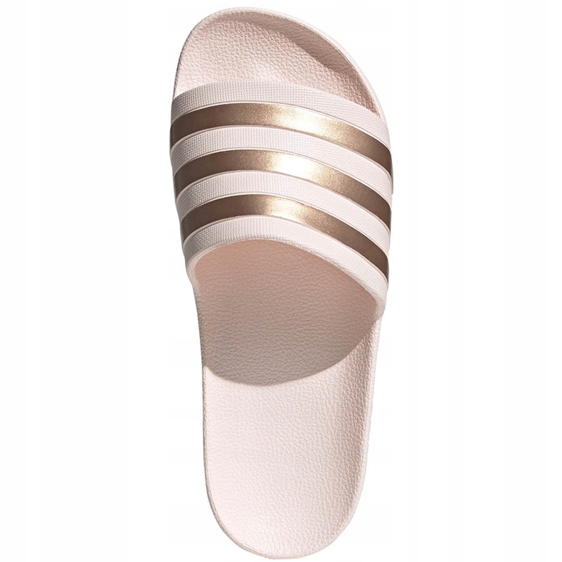Adidas Adilette Aqua tofflor rosa och guld FW4291 gyllene 1