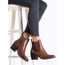 Trendiga Sergio Leone stövlar brun 2