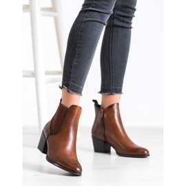 Trendiga Sergio Leone stövlar brun 1